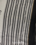 Off-White And Black Pure Cotton Saree