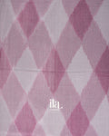 Pink  Ikkat Pure Cotton Handloom Saree 