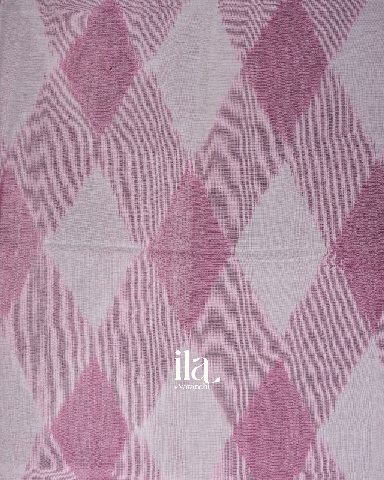 Pink  Ikkat Pure Cotton Handloom Saree 