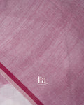 Pink  Ikkat Pure Cotton Handloom Saree 