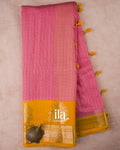 Dusty Rose Pink Assam Silk Saree 
