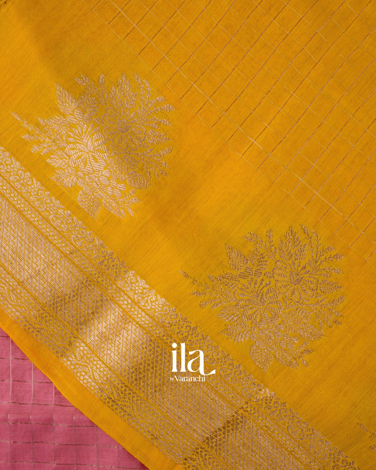 Dusty Rose Pink Assam Silk Saree 