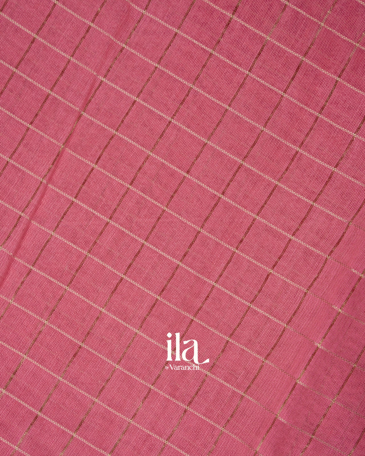 Dusty Rose Pink Assam Silk Saree 