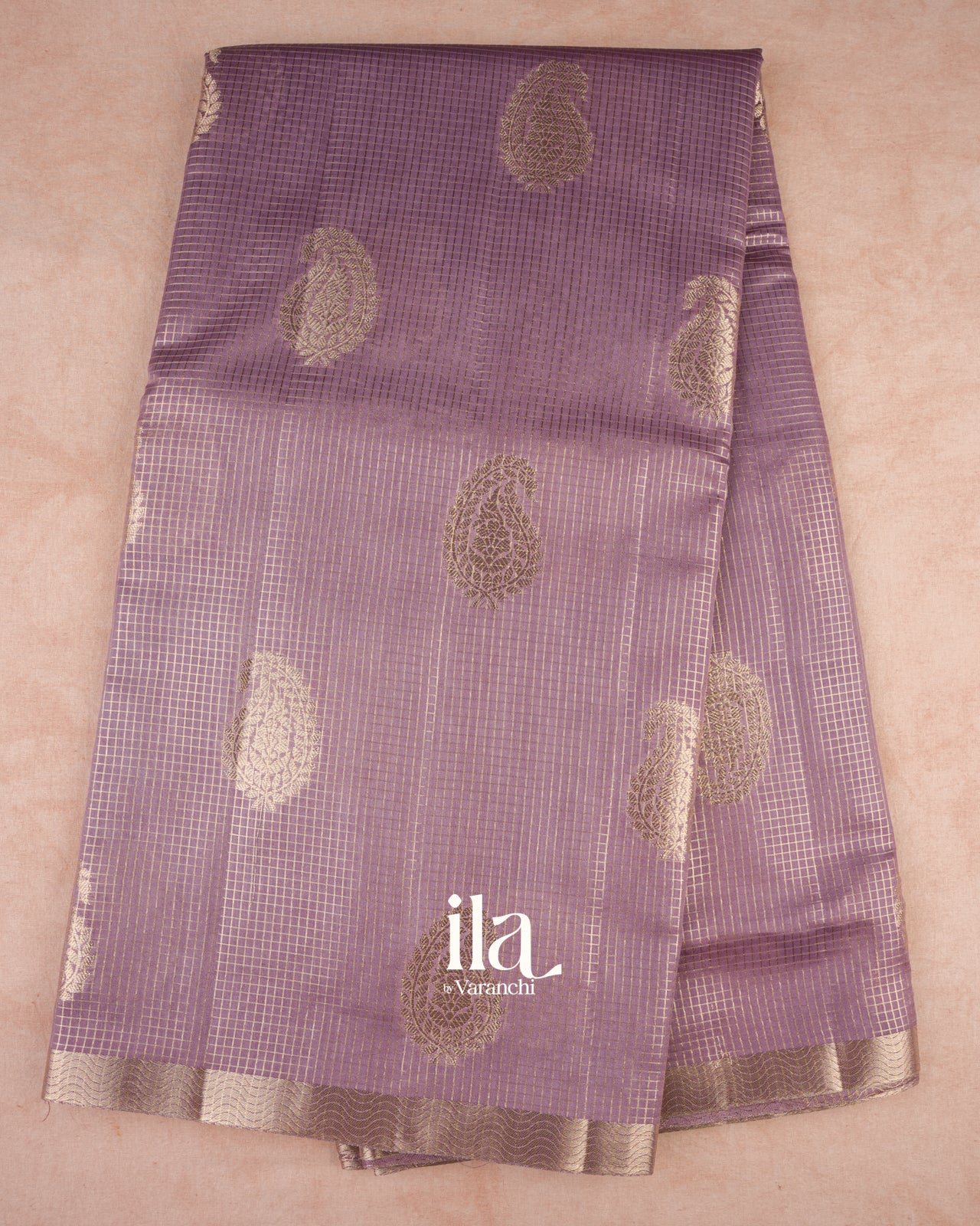 SICO Lavender Chanderi Silk Saree