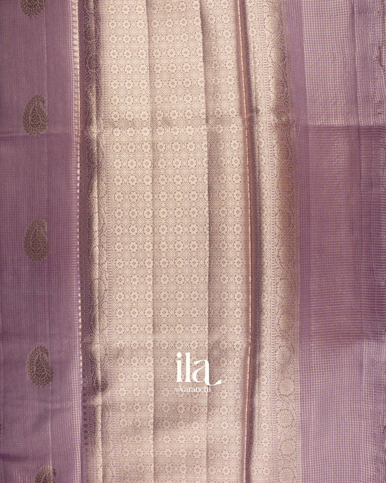 SICO Lavender Chanderi Silk Saree