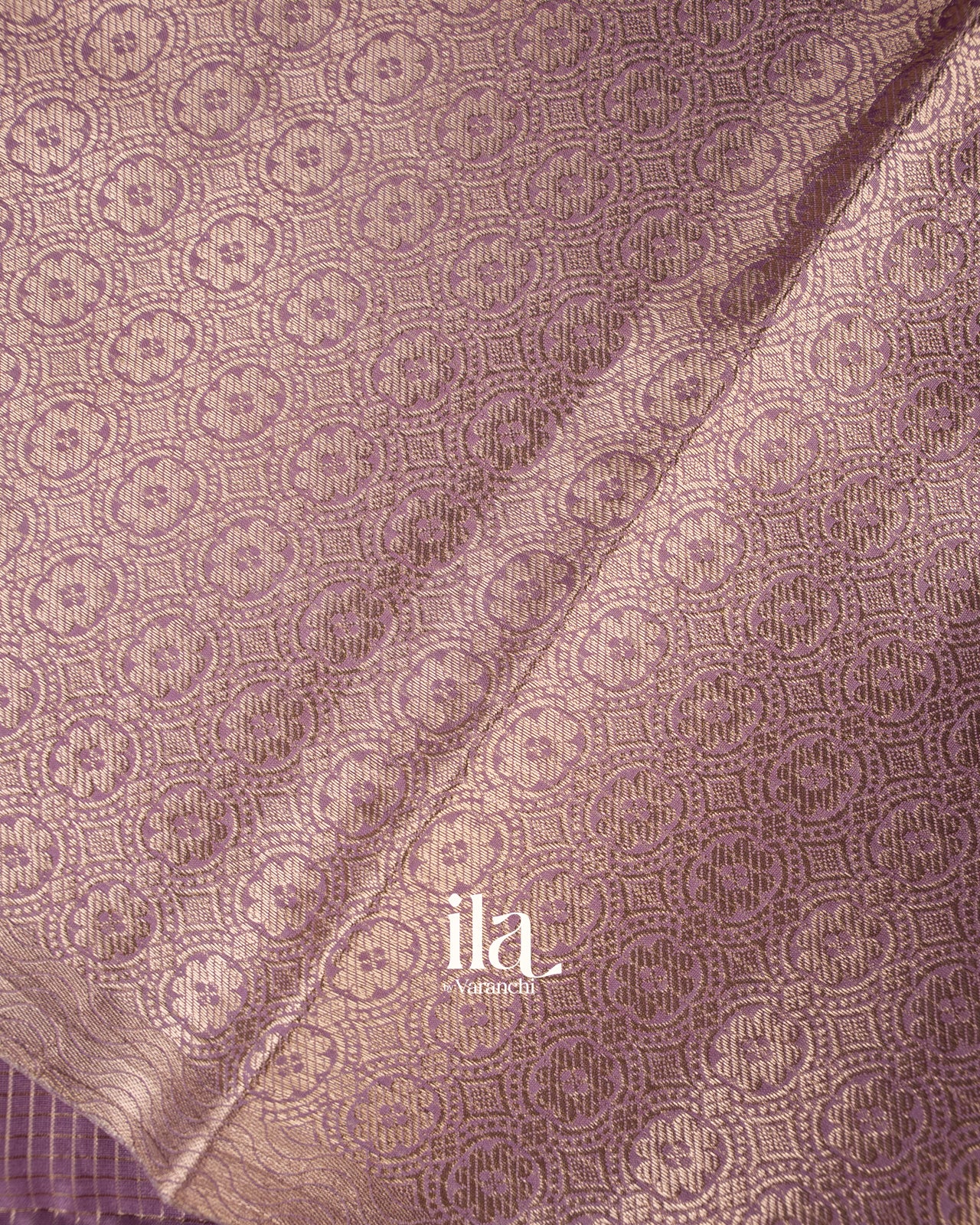 SICO Lavender Chanderi Silk Saree