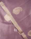 SICO Lavender Chanderi Silk Saree