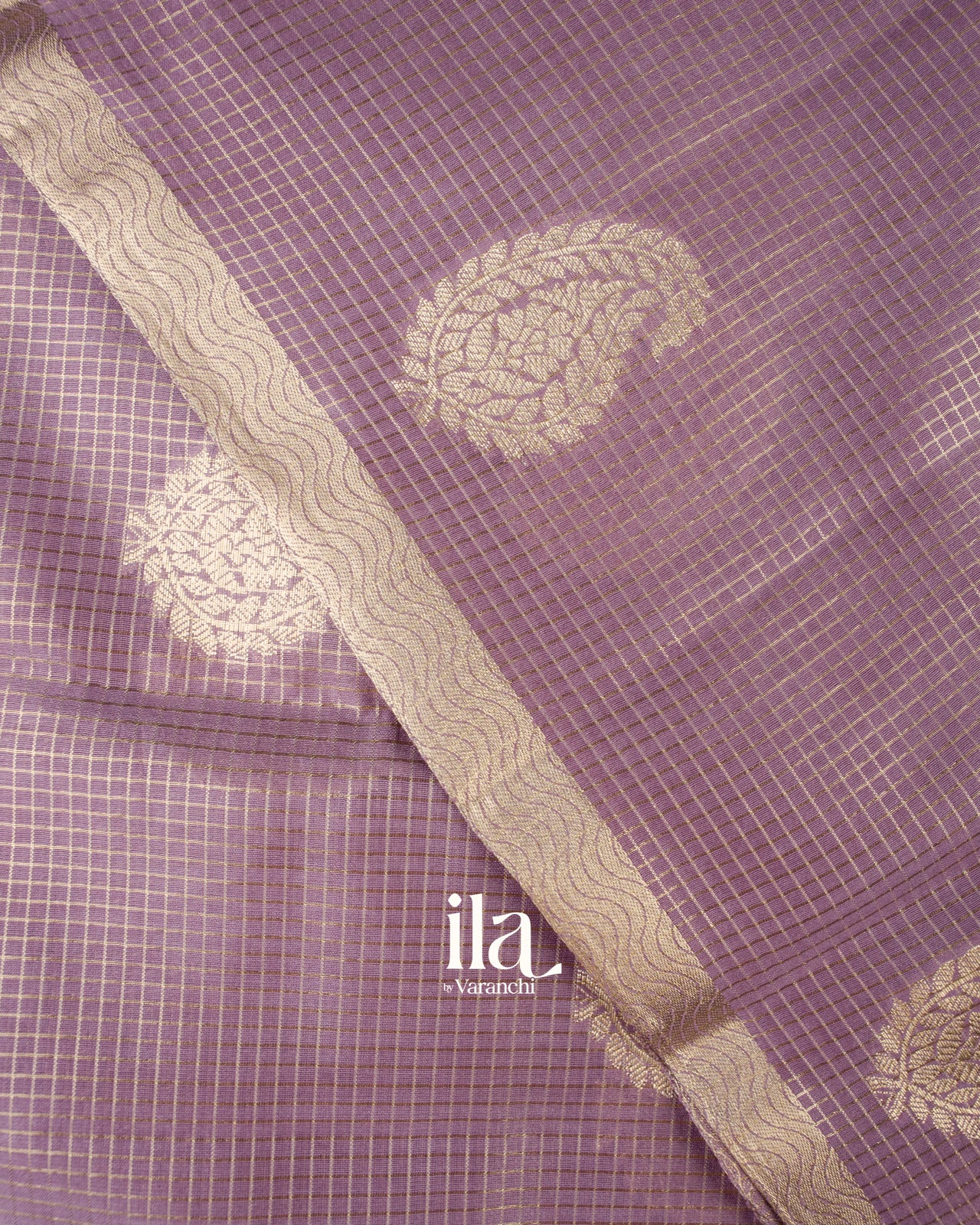 SICO Lavender Chanderi Silk Saree