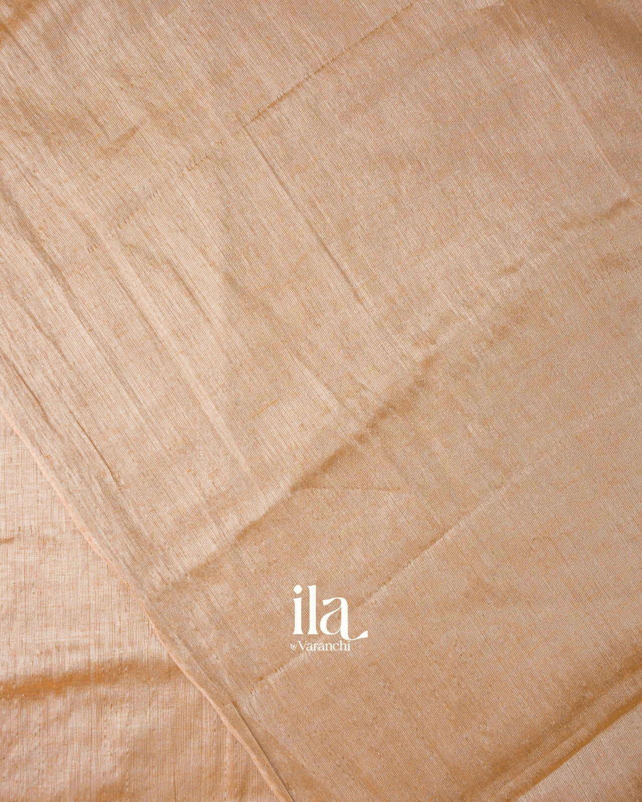 Warm Beige Lace Bordered Cotton Tissue Saree 