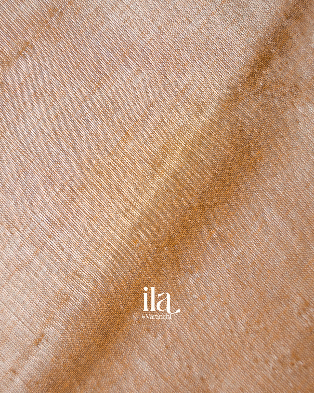 Warm Beige Lace Bordered Cotton Tissue Saree 