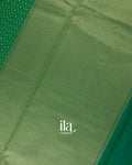Emarald Green Semi Chanderi Cotton Saree 