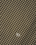 Black and White Checkered  Semi Chanderi Cotton Saree 