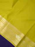 Deep Navy Blue Semi Crepe Saree