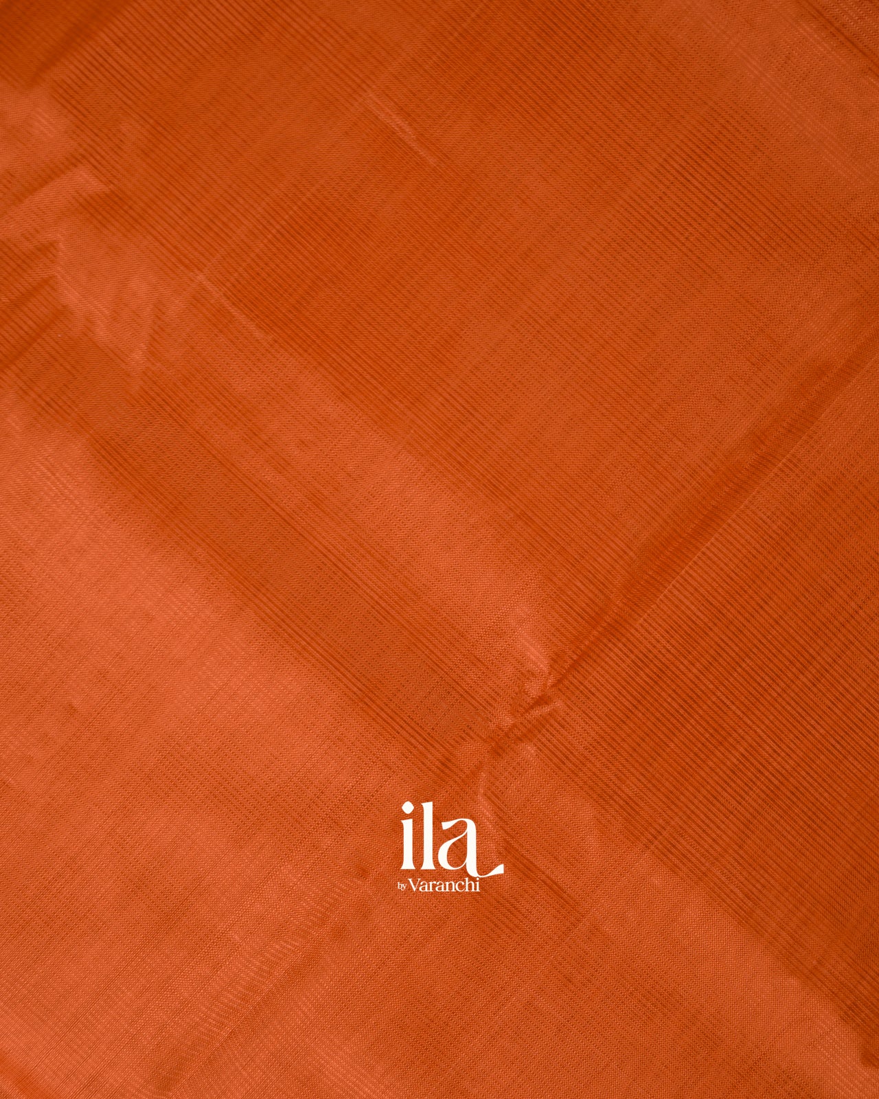 Burnt Orange  Semi Mangalgiri Silk Cotton Saree 