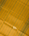 Olive Green Striped Semi Mangalgiri Silk Cotton Saree 
