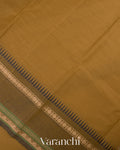 Dark Mustard Pure Kanchipuram Cotton Saree  