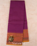 Rani Purple Kanchipuram Cotton Saree