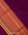 Rani Purple Kanchipuram Cotton Saree