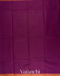 Rani Purple Kanchipuram Cotton Saree