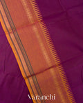 Rani Purple Kanchipuram Cotton Saree