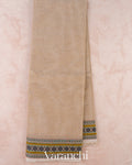 Sand Beige Pure Kanchipuram Cotton Saree