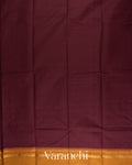 Deep Maroon Pure Kanchipuram Cotton Saree  