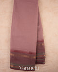 Dusty Mauve Pure Kanchipuram Cotton Saree