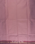Dusty Mauve Pure Kanchipuram Cotton Saree