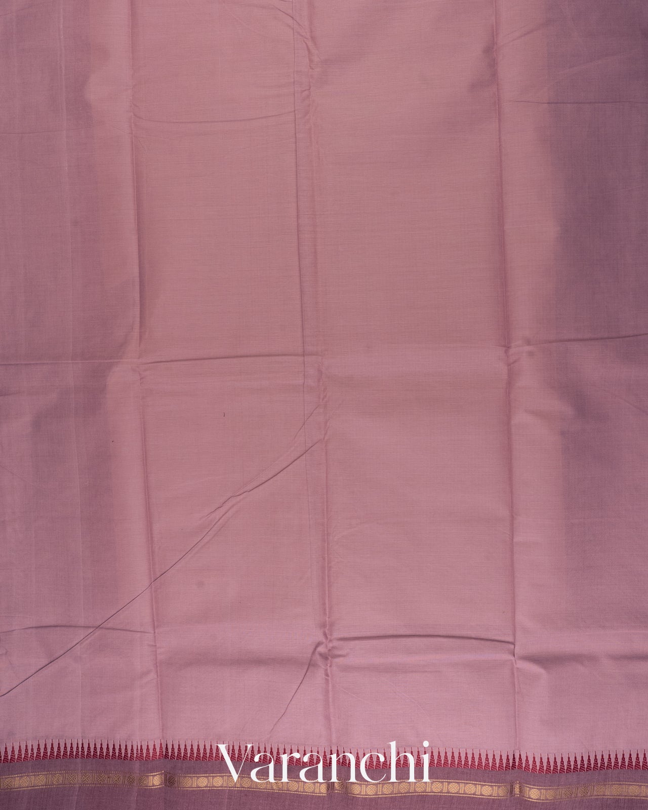 Dusty Mauve Pure Kanchipuram Cotton Saree