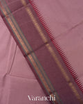 Dusty Mauve Pure Kanchipuram Cotton Saree