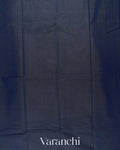 Deep Navy Blue Pure Kanchipuram Cotton Saree 