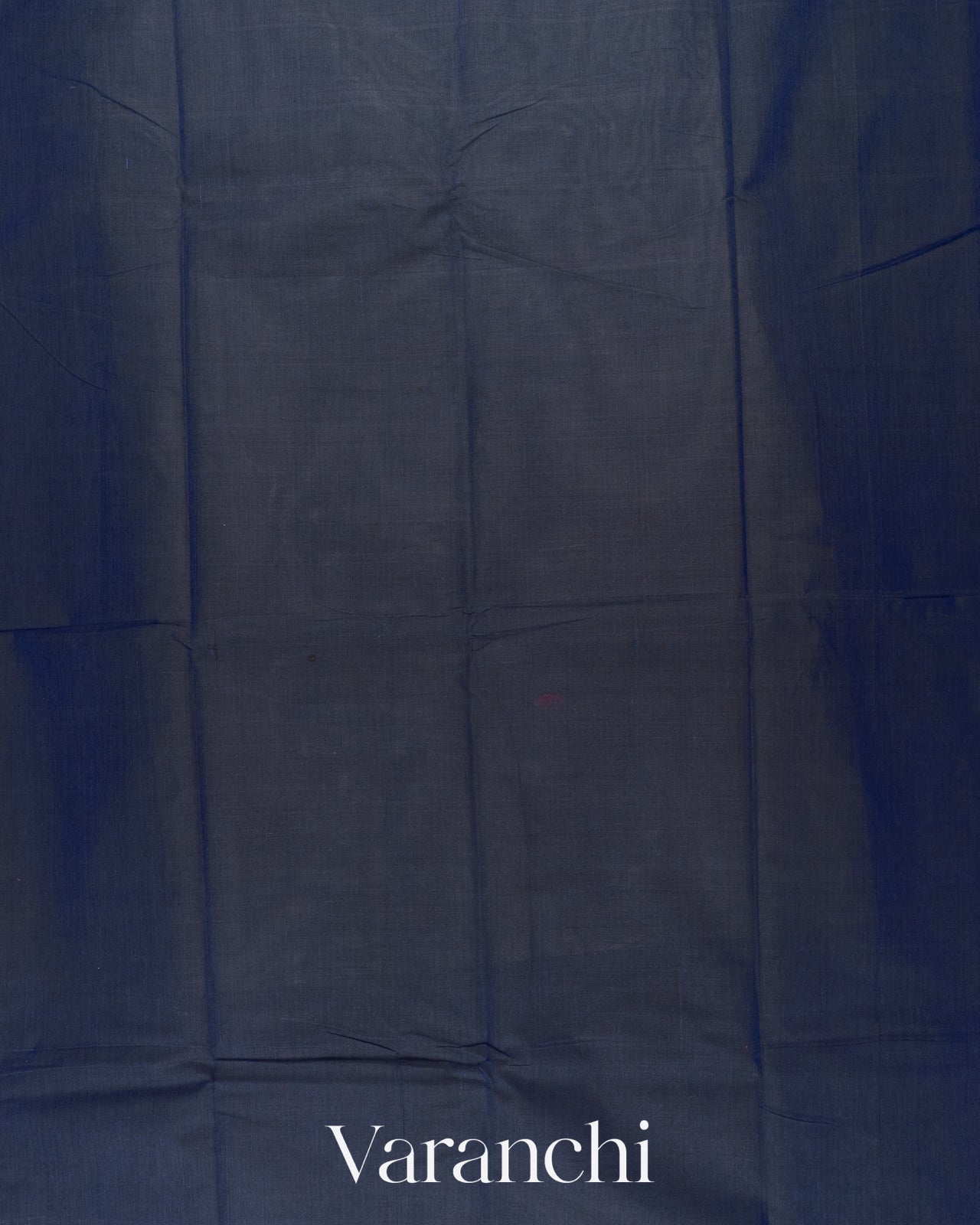 Deep Navy Blue Pure Kanchipuram Cotton Saree 