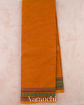 Saffron Orange Pure Kanchipuram Cotton Saree