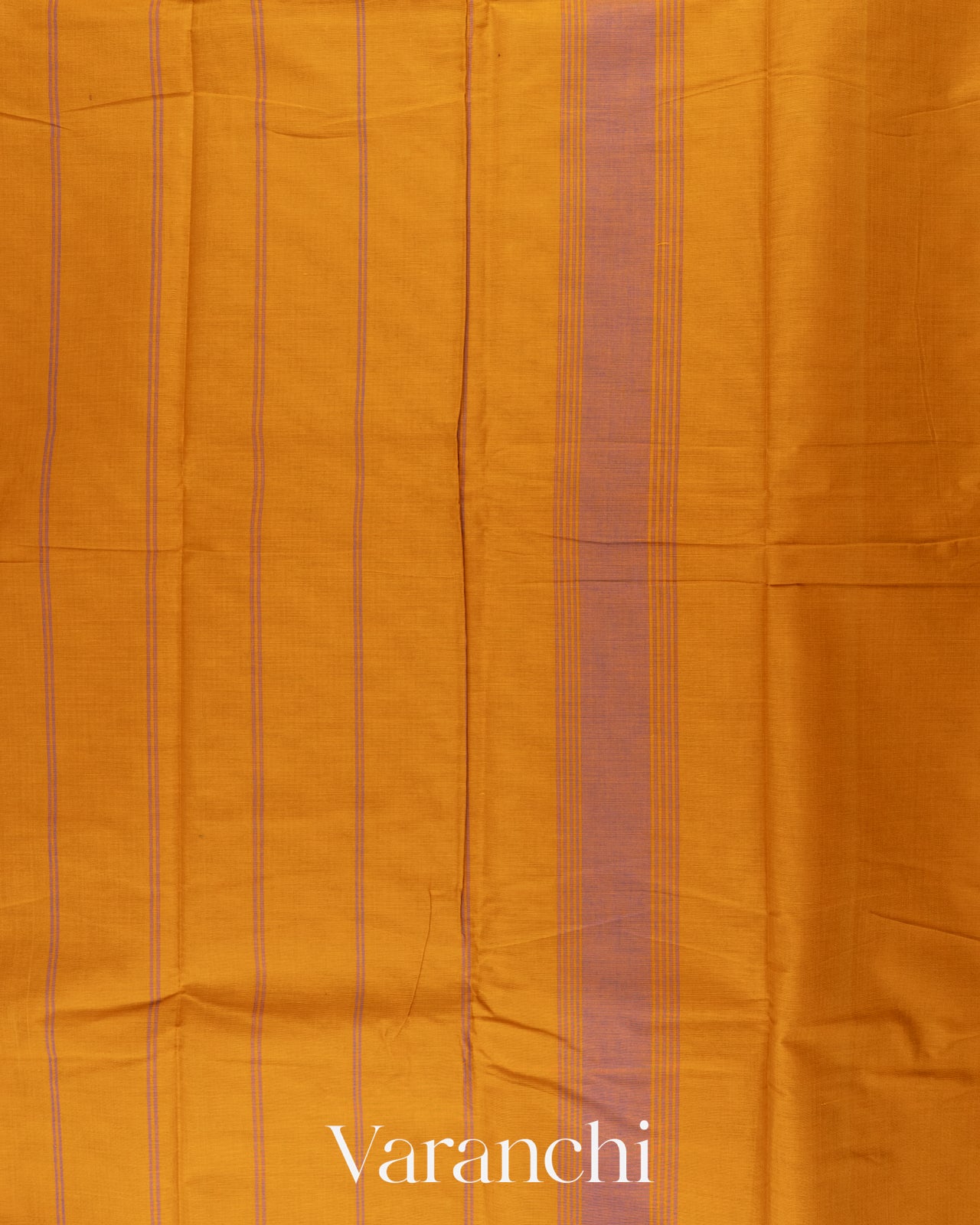 Turmeric Yellow Pure Kanchipuram Cotton Saree