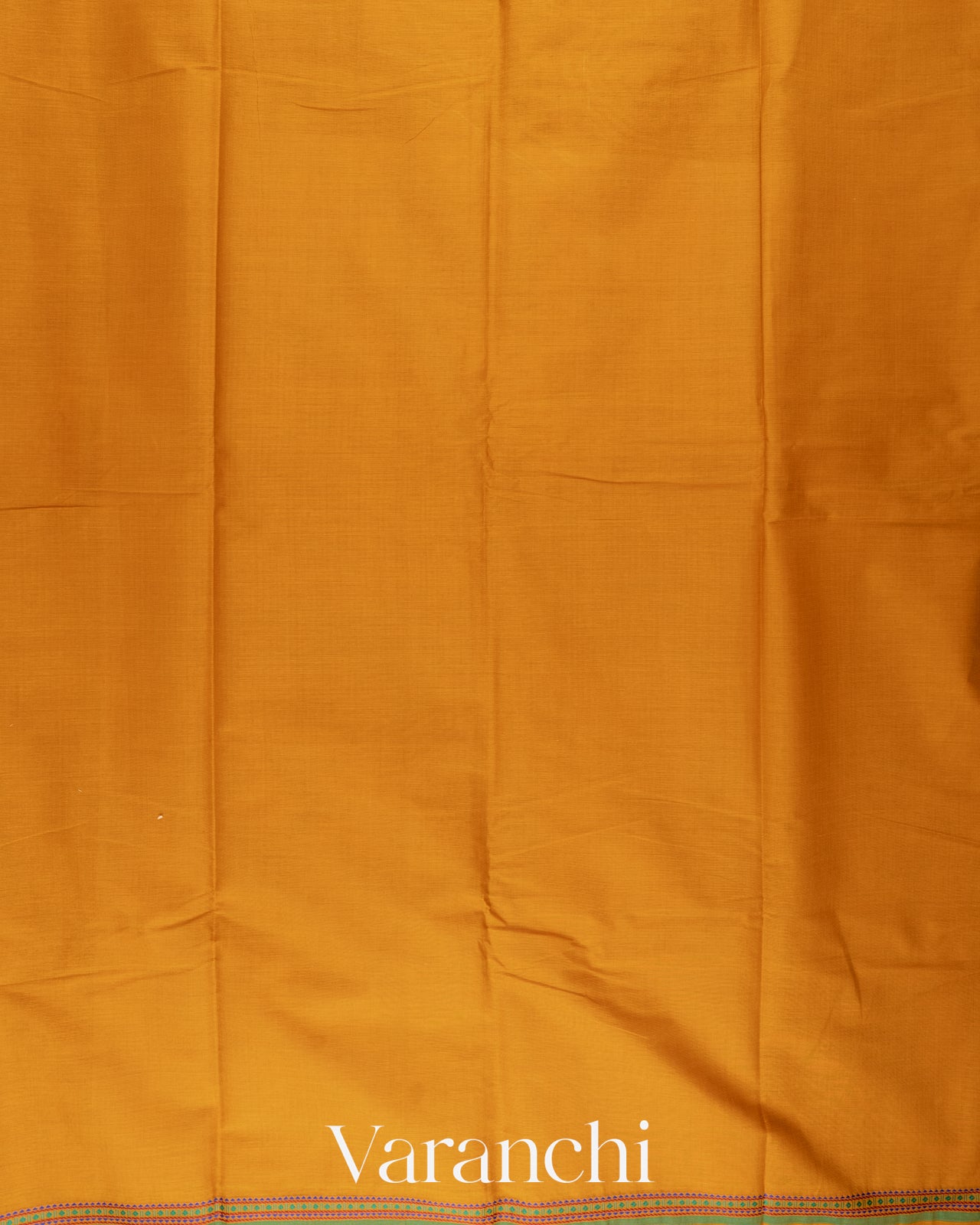 Turmeric Yellow Pure Kanchipuram Cotton Saree