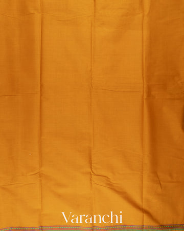 Turmeric Yellow Pure Kanchipuram Cotton Saree