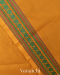 Turmeric Yellow Pure Kanchipuram Cotton Saree