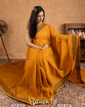 Turmeric Yellow Pure Kanchipuram Cotton Saree