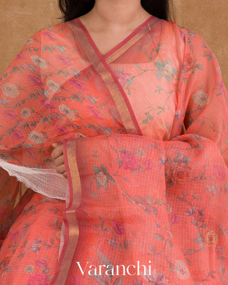  Matching Printed Blouse