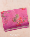 Lotus Pink Digital Printed Kota Cotton Saree