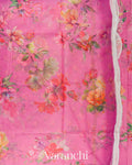 Lotus Pink Digital Printed Kota Cotton Saree