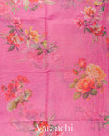 Lotus Pink Digital Printed Kota Cotton Saree