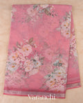 Blush Pink Digital Printed Kota Cotton Saree
