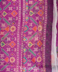 Magenta Kota Cotton Saree