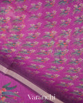Magenta Kota Cotton Saree