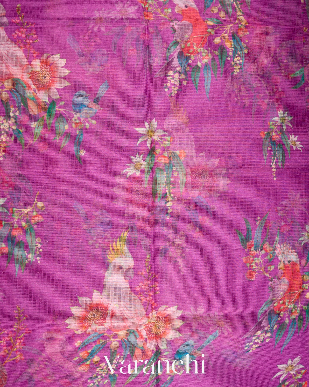 Magenta Kota Cotton Saree