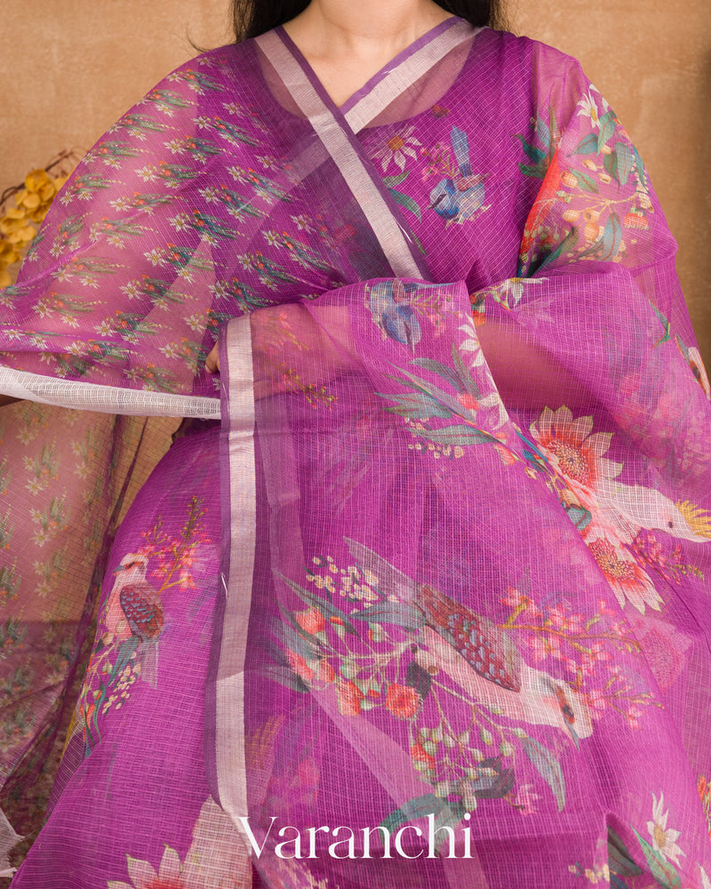 Self-Colour Printed Blouse