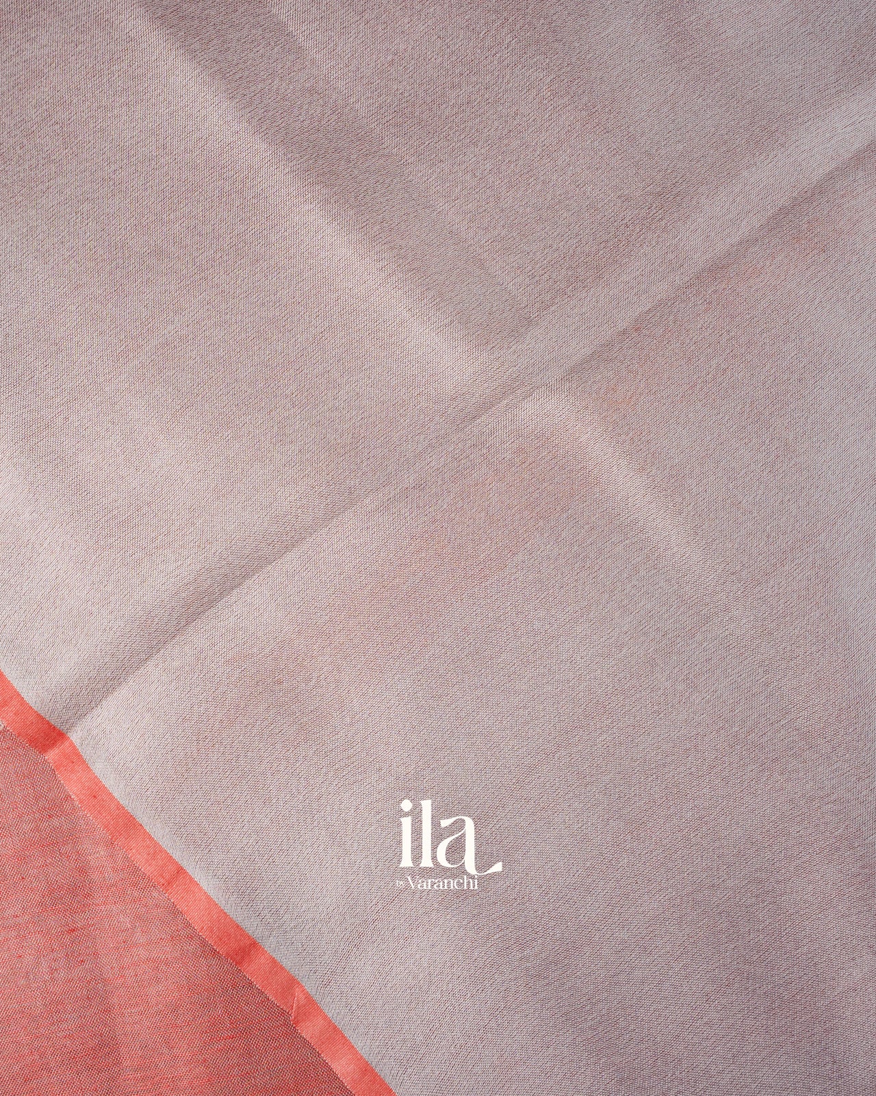 Baby Pink Embroidered Linen Tissue Saree