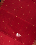 Jet Black Pure Maheshwari Silk Cotton Handloom Saree 