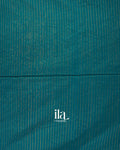 Peacock Blue Pure Maheshwari Silk Cotton Handloom Saree  